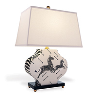 Zebra Black/white Lamp