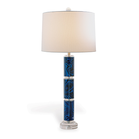 Malachite Blue Lamp