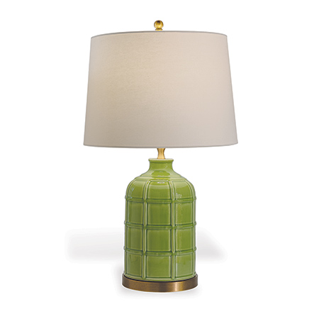 Bamboo Garden Apple Green Lamp