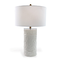 Bamboo Cylinder Cream Lamp