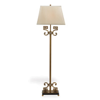 Whitney Floor Lamp Brass 60"H