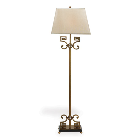 Whitney Floor Lamp Brass 60"H