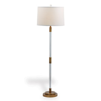 Maxwell Brass Floor Lamp 64"H