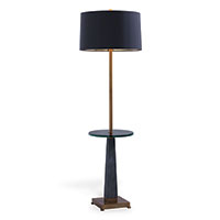 Cairo Gray Floor Lamp With Table