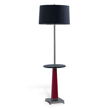 Cairo Red Floor Lamp With Table