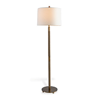 Billy Aged Brass Floor Lamp