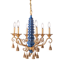 Oh, Pagoda Blue Chandelier