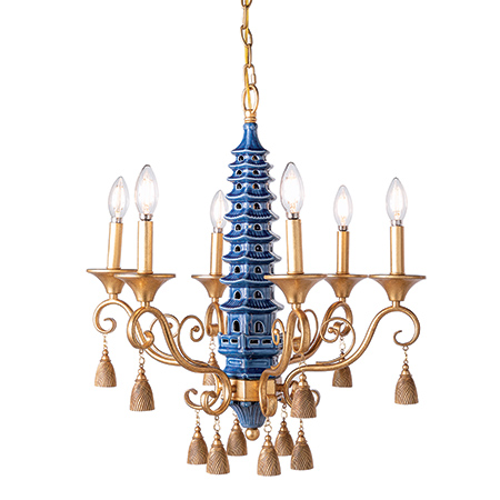 Oh, Pagoda Blue Chandelier