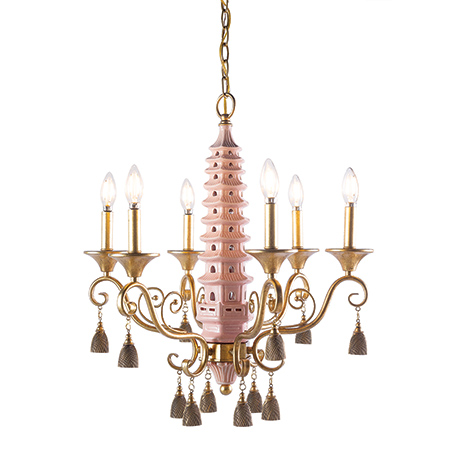 Oh, Pagoda Pink Chandelier