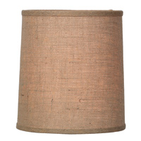 Natural Burlap Hardback Drum Shade