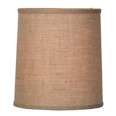 Natural Burlap Hardback Drum Shade