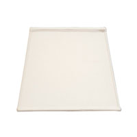 Off White Square Tapered Hardback Shade