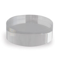 Clear Lucite Round Stand 6"D X 2"H (set Of 2)