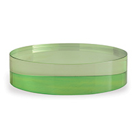 Green Lucite Round Stand 8"D X 2"H Set/2