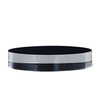 Onyx Lucite Stand--round 5"D X 1"H  (set Of 2)