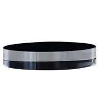 Onyx Lucite Stand-- Round 6"D X 1"H  (set Of 2)