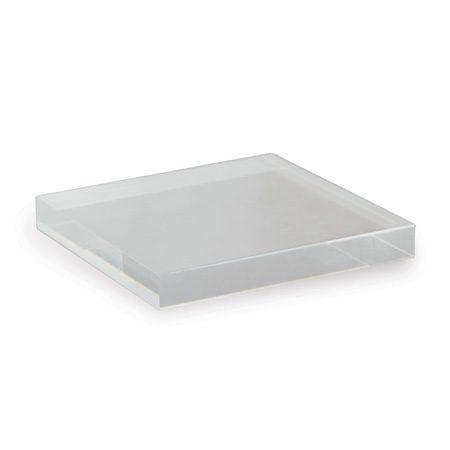 Clear Lucite Square Stand 8" (set Of 2)