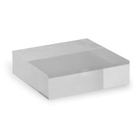 Clear Lucite Square Stand 7"X2" (set Of 2)