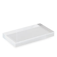 Clear Lucite Rectangle Stand Small (set Of 2)