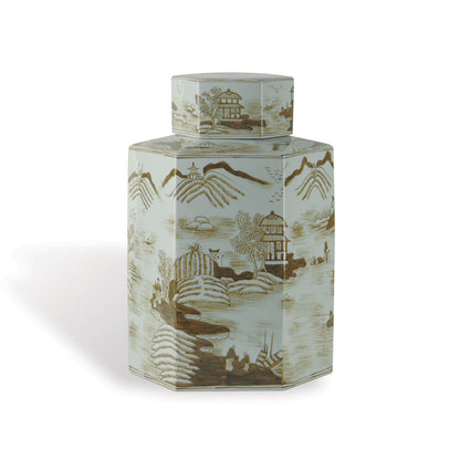 Canton Brown Jar Large