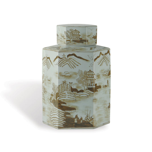 Canton Brown Jar Large