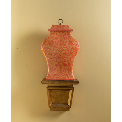 Richmond Damask Coral Jar