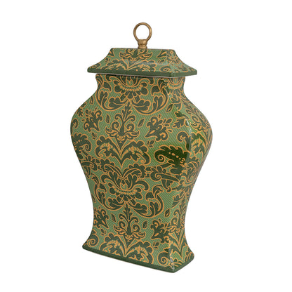 Richmond Damask Green Jar