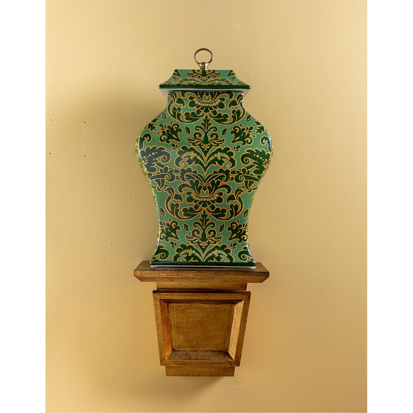 Richmond Damask Green Jar