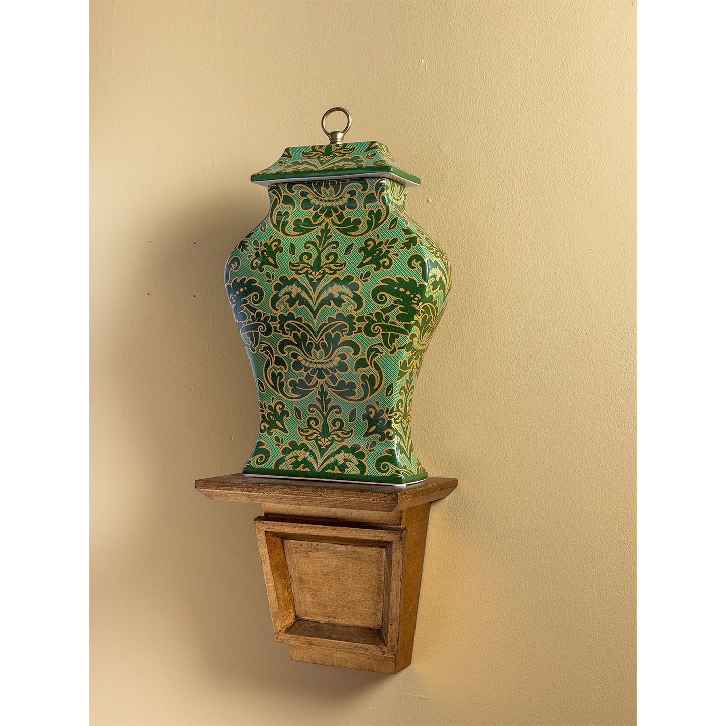 Richmond Damask Green Jar