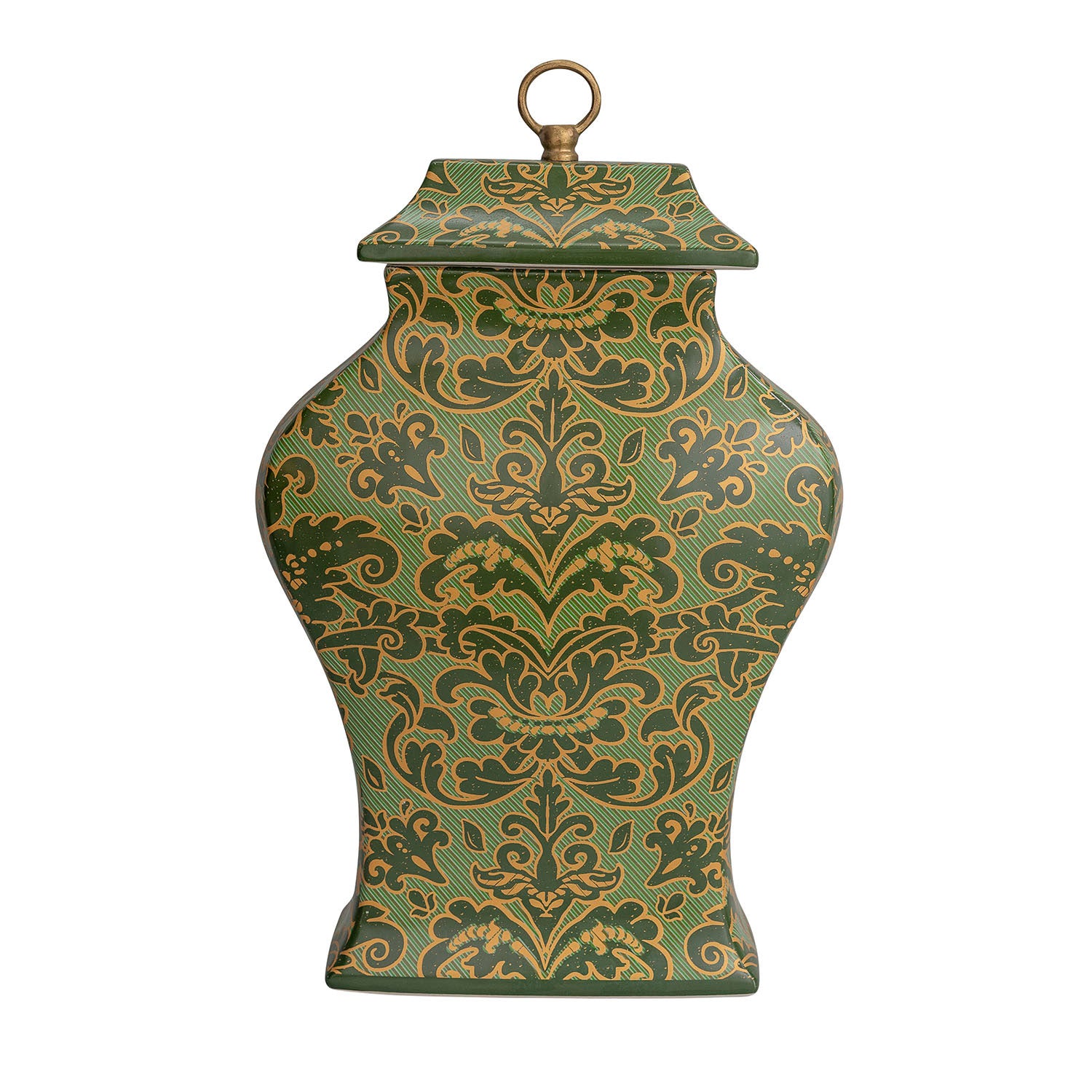 Richmond Damask Green Jar