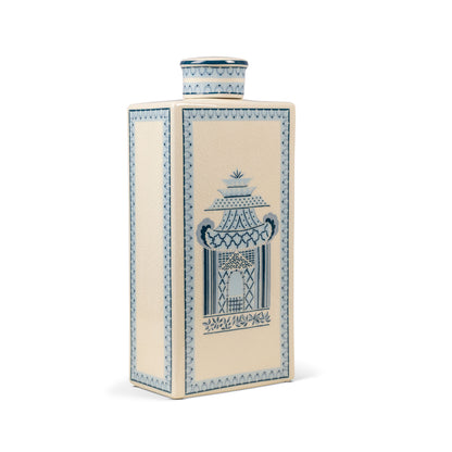Pagoda Garden Blue Large Jar