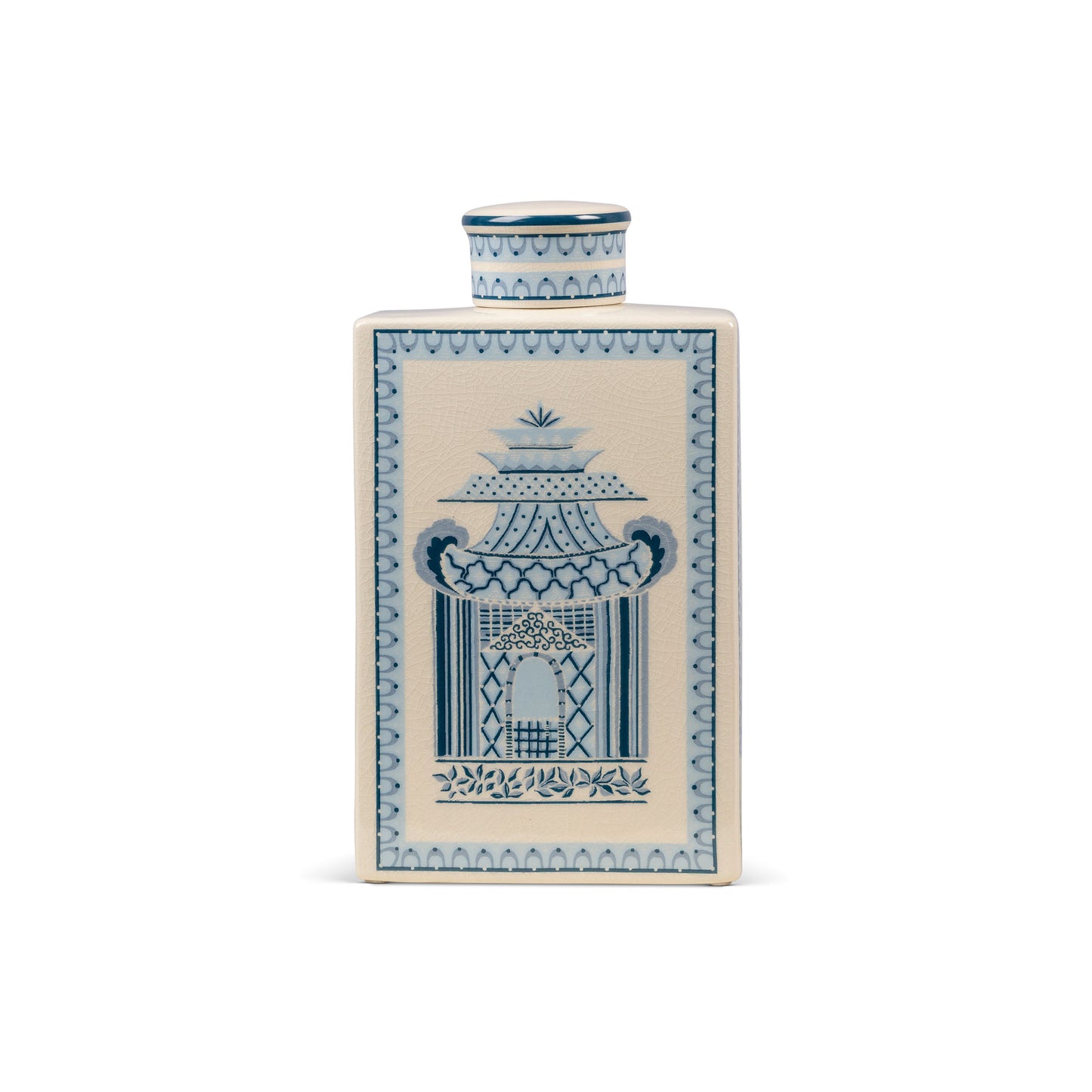 Pagoda Garden Blue Medium Jar