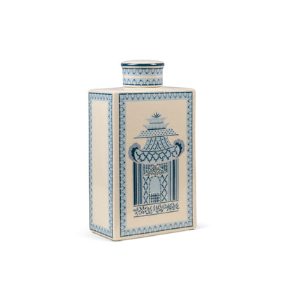 Pagoda Garden Blue Medium Jar