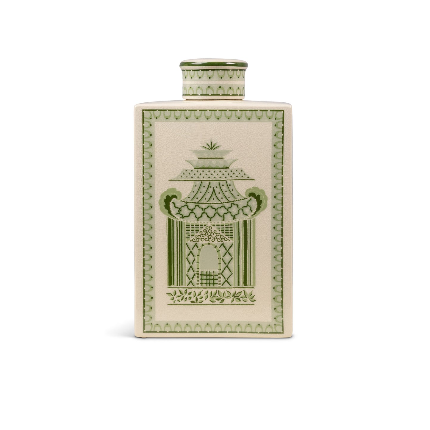 Pagoda Garden Green Medium Jar