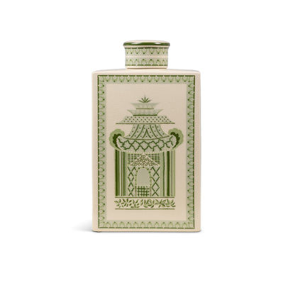 Pagoda Garden Green Medium Jar