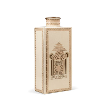 Pagoda Garden Mocha Large Jar
