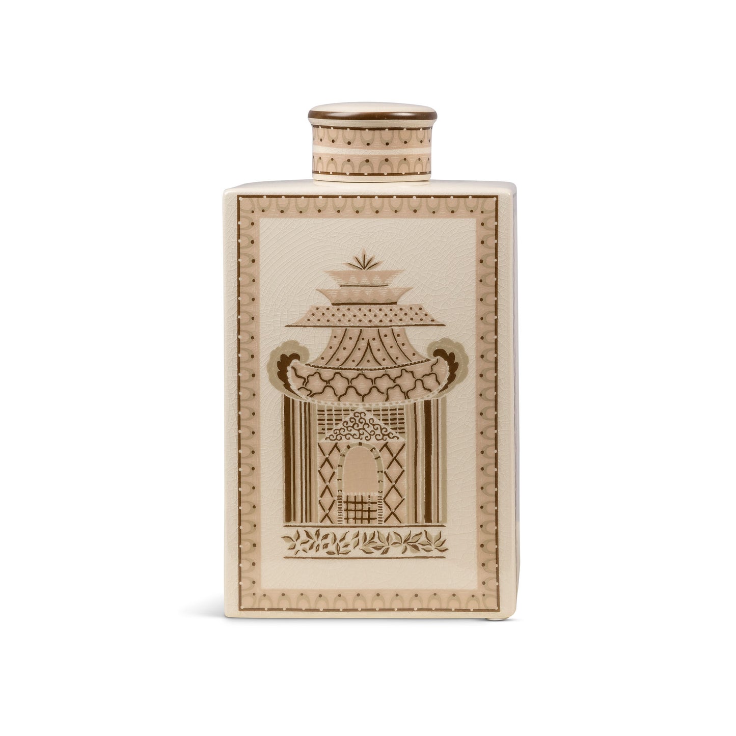 Pagoda Garden Mocha Medium Jar