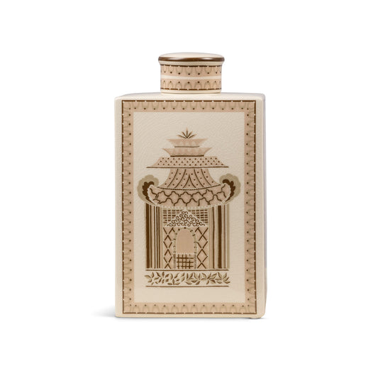 Pagoda Garden Mocha Medium Jar