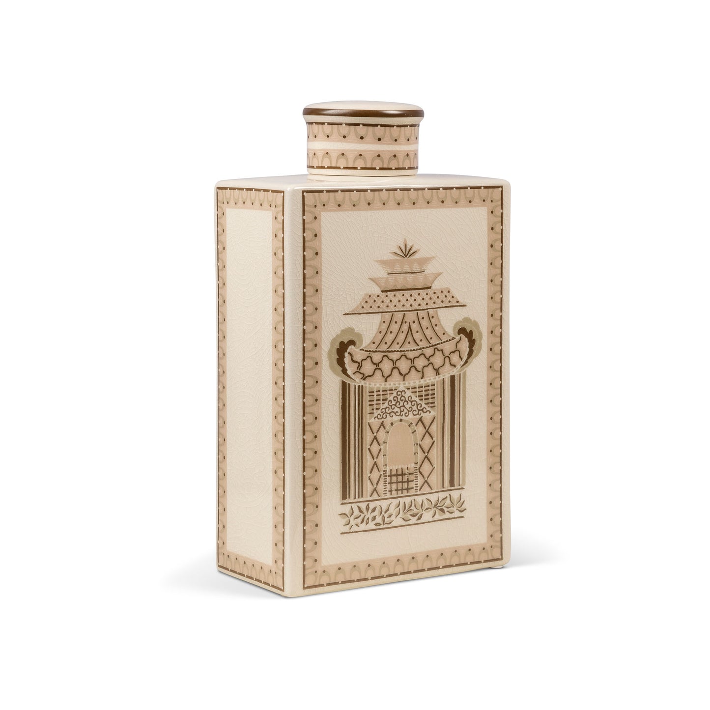 Pagoda Garden Mocha Medium Jar