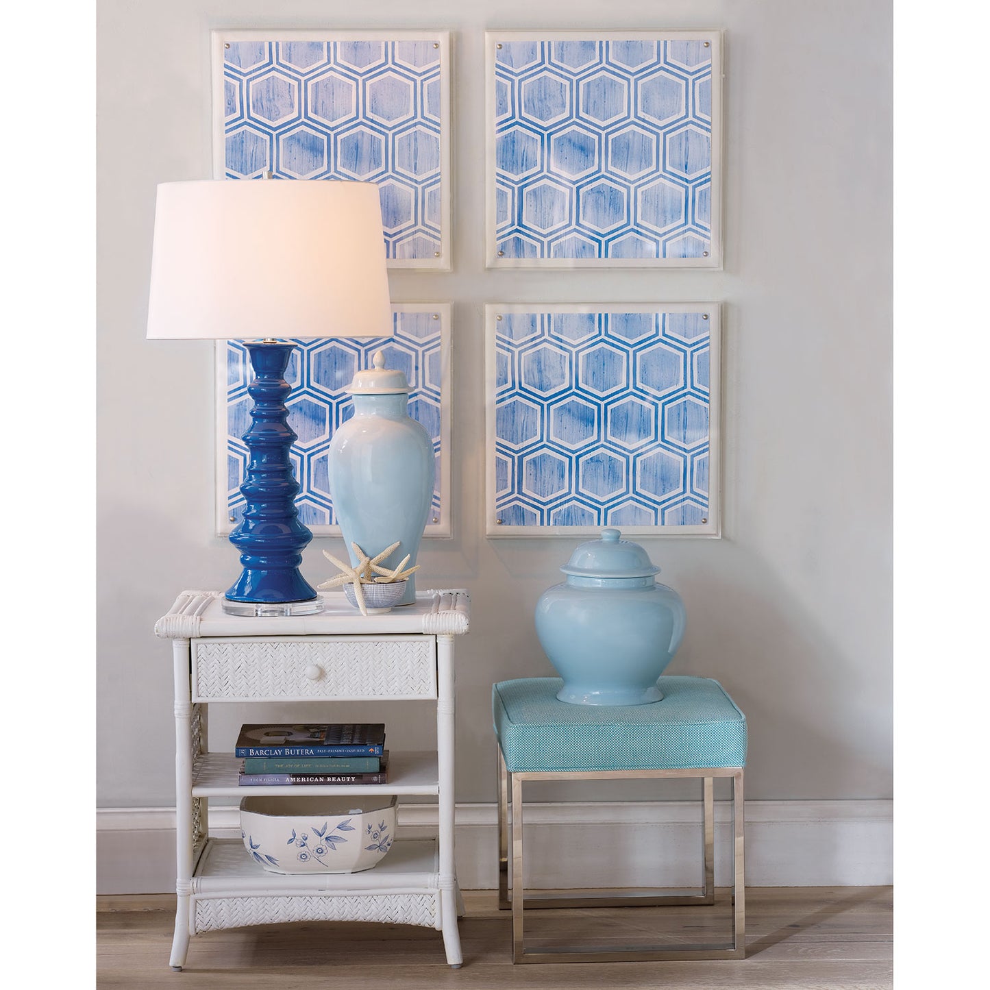 Odeon Blue Short Jar