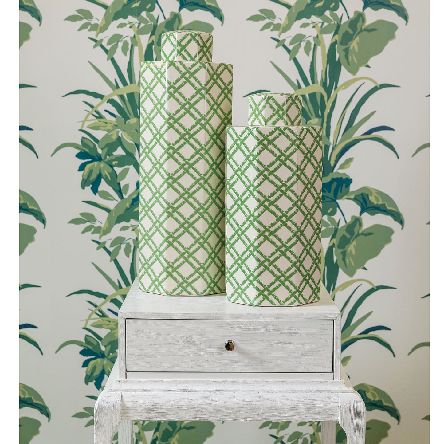 Bamboo Trellis Small Jar