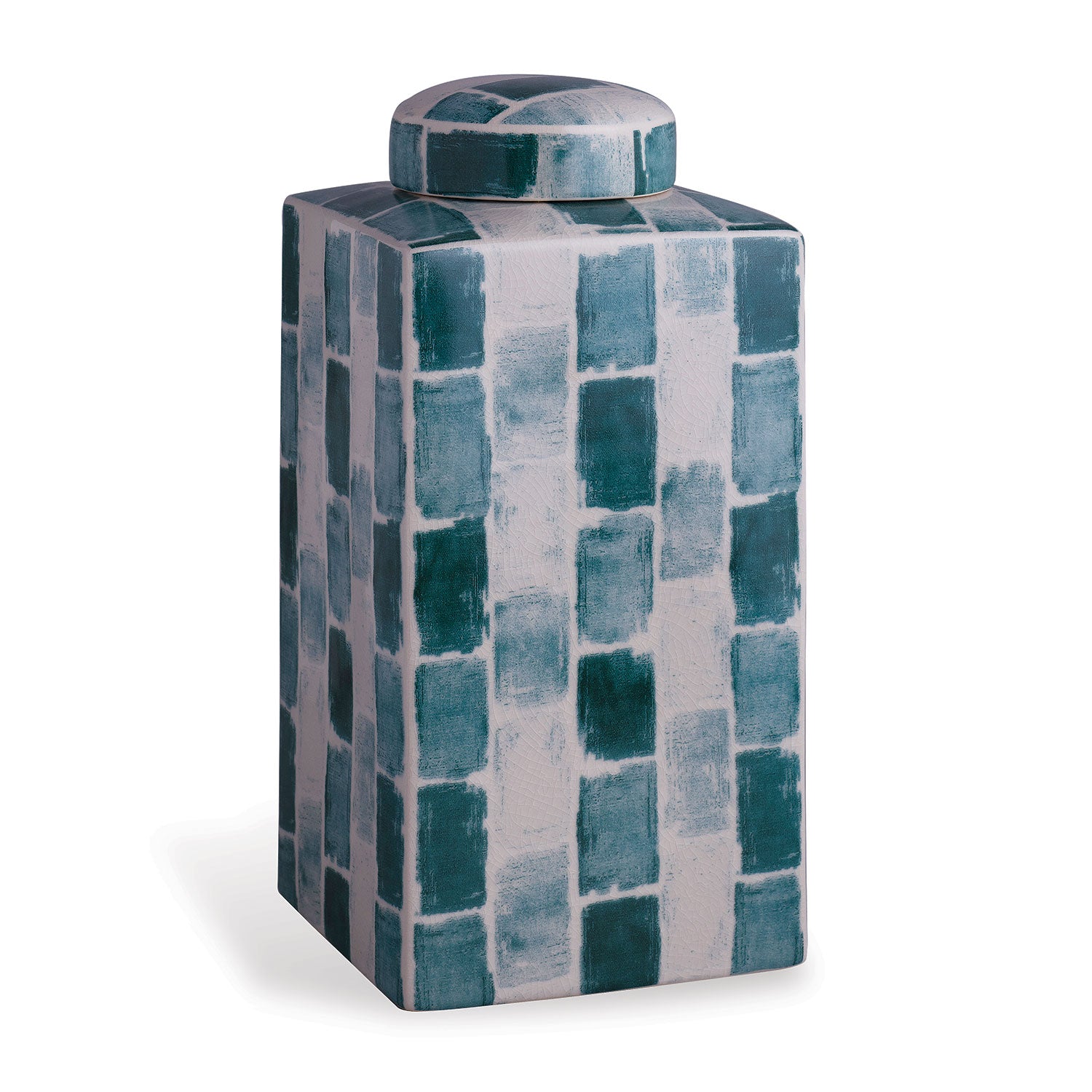 Celadon Tile Square Tea Caddy Small