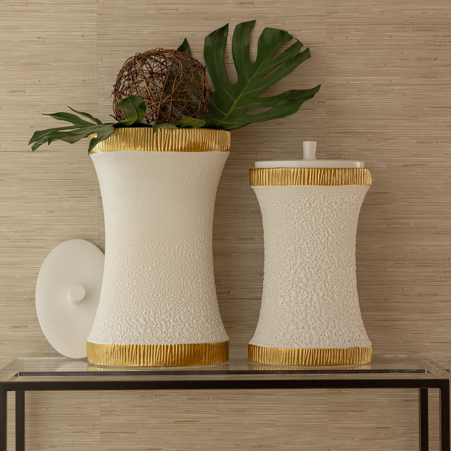 Bruner Cream Oval Jar Large