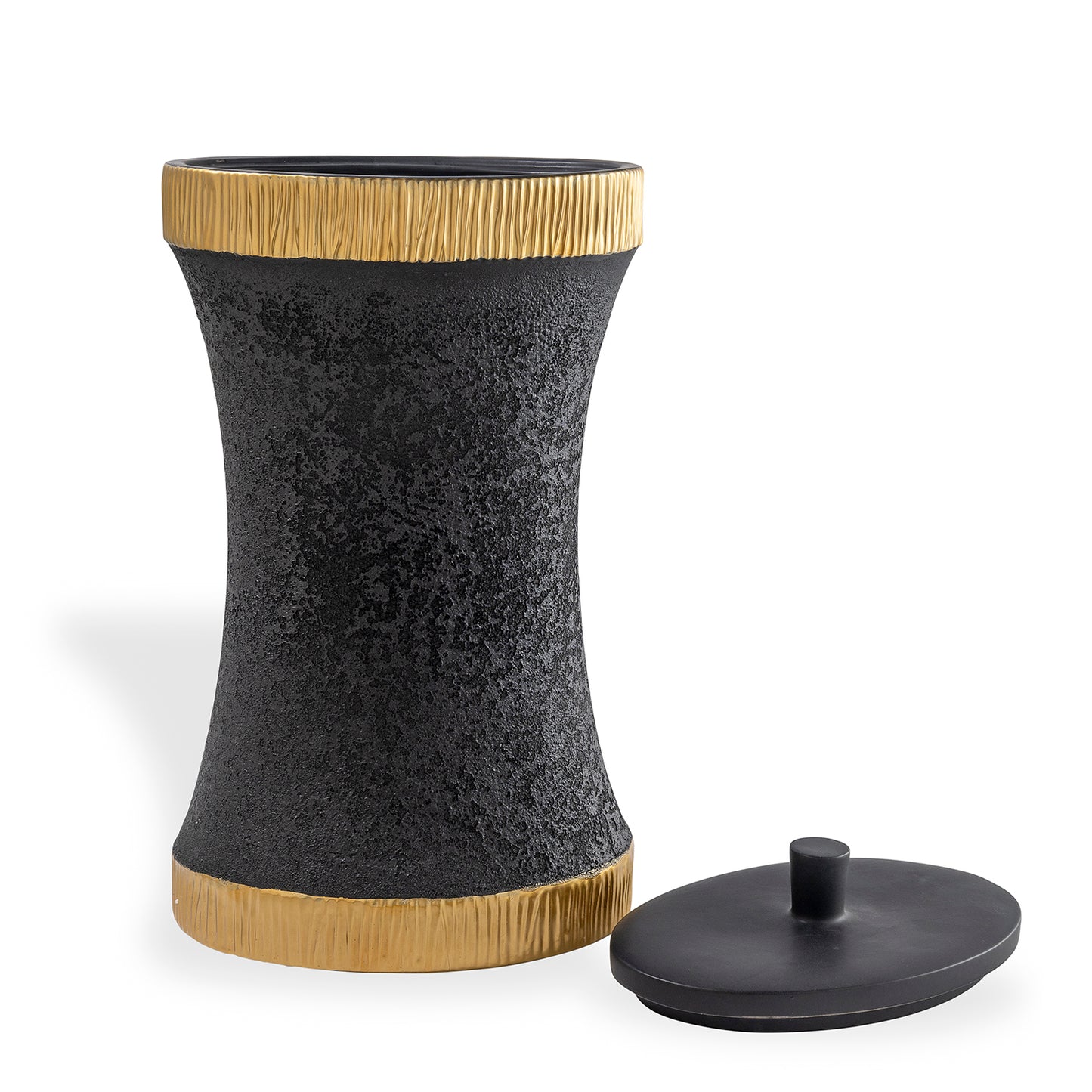 Bruner Black Oval Jar Large