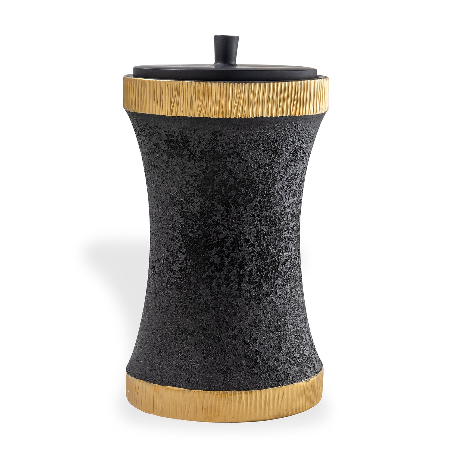 Bruner Black Oval Jar Large