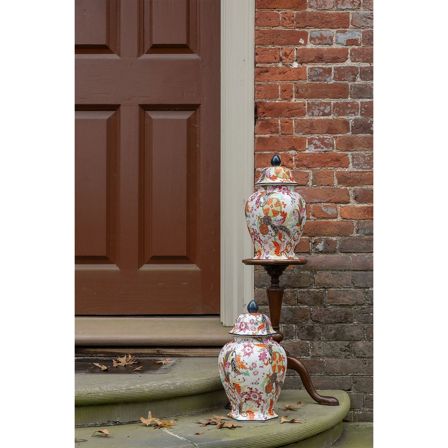 Tobacco Leaf Hex Jar