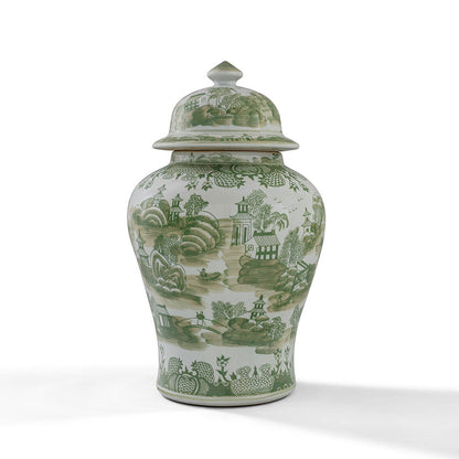 Green Willow Large Jar