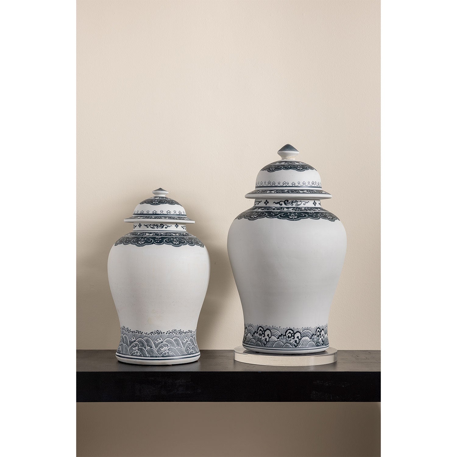 Ming Indigo Large Jar