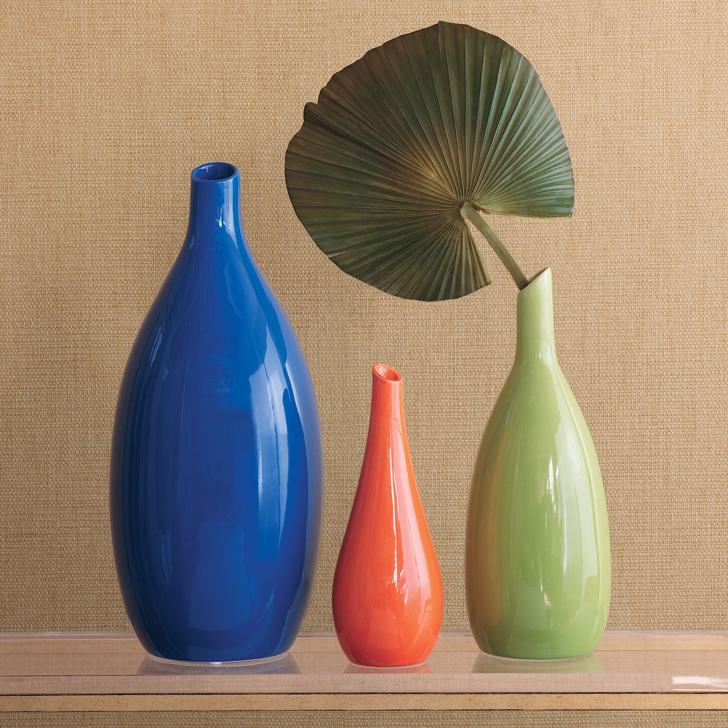 Trio Blue Vases (set of 3)