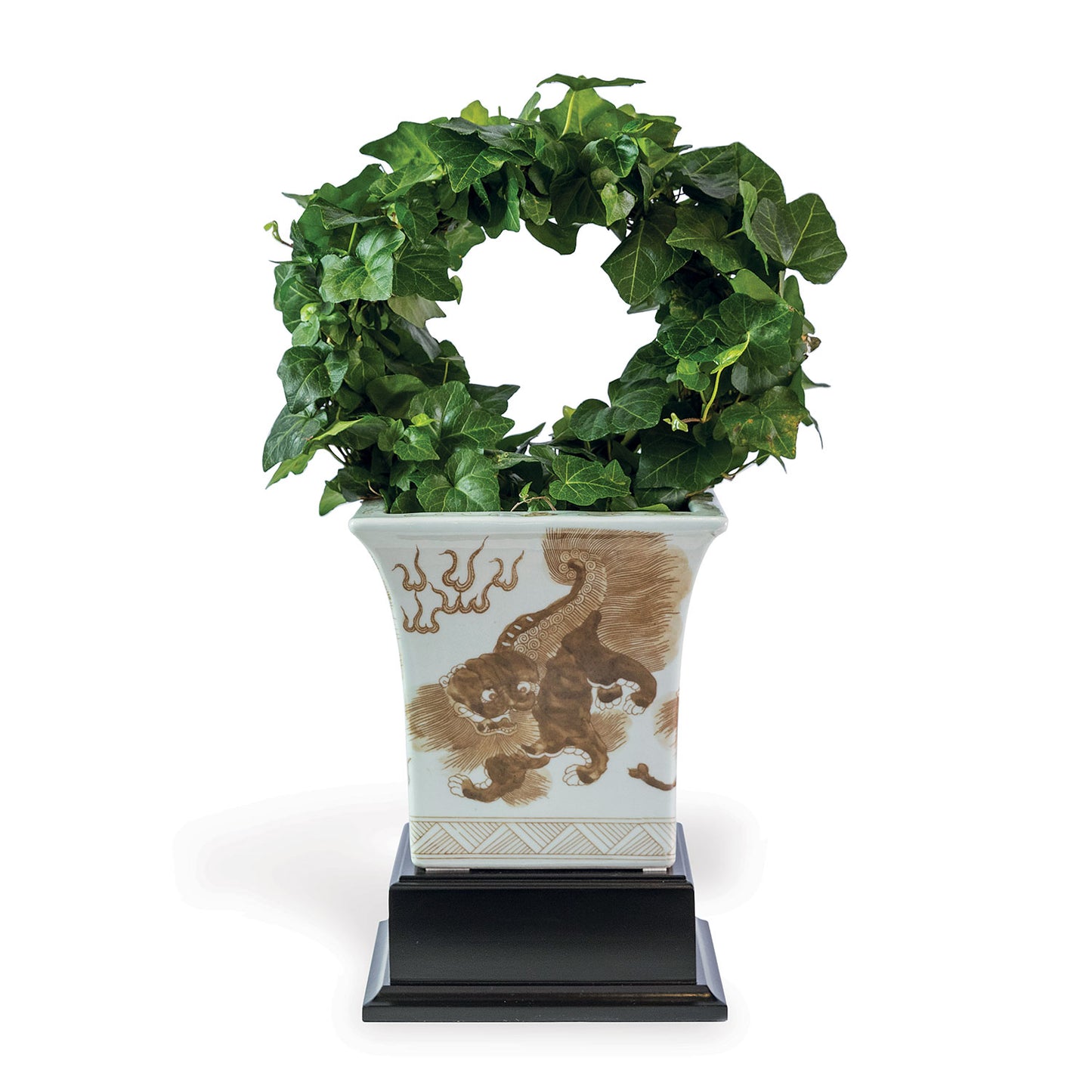 Chow Brown Square Planter with Stand